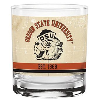 Oregon State Beavers 14oz. Vintage Retro Rocks Glass