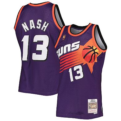 Men's Mitchell & Ness Steve Nash Purple Phoenix Suns 1996-97 Hardwood Classics Swingman Jersey