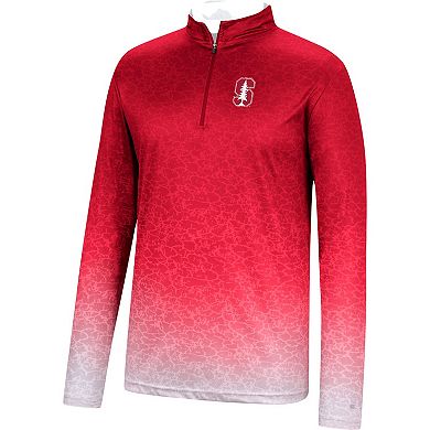 Men's Colosseum Cardinal Stanford Cardinal Walter Quarter-Zip Windshirt