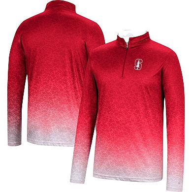 Men's Colosseum Cardinal Stanford Cardinal Walter Quarter-Zip Windshirt