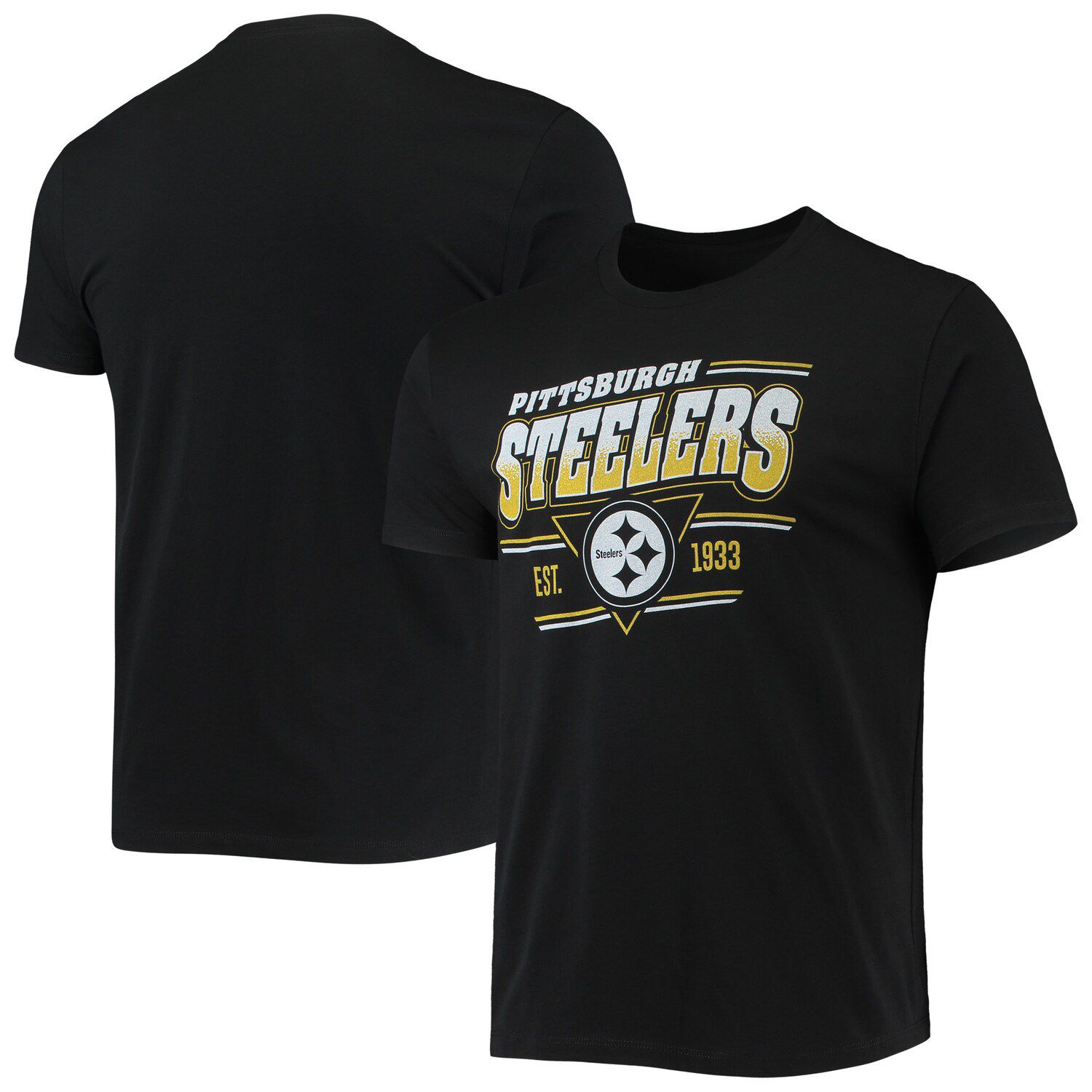 Authentic Junk Food Pittsburgh Steelers Touchdown Football Men T Shirt S-2xl - L