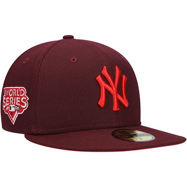 New York Yankees URBAN CAMO-BOTTOM Lava Red Fitted Hat