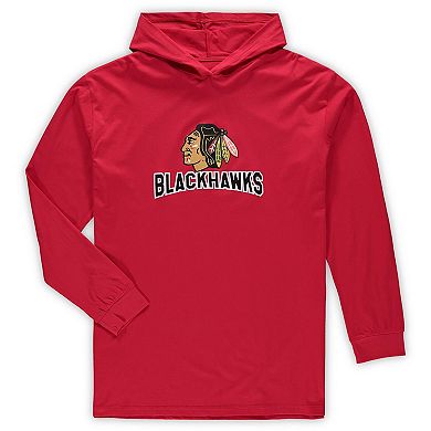 Men's Concepts Sport Red Chicago Blackhawks Big & Tall Pullover Hoodie & Joggers Sleep Set