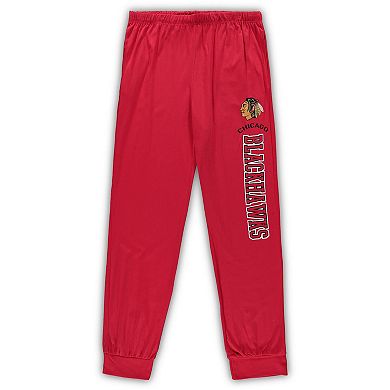Men's Concepts Sport Red Chicago Blackhawks Big & Tall Pullover Hoodie & Joggers Sleep Set