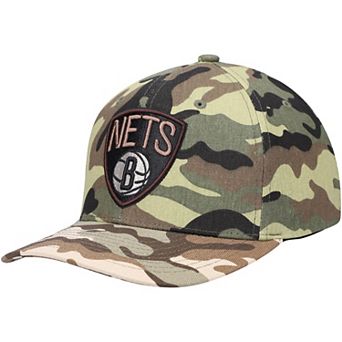 Men's Mitchell & Ness Camo Brooklyn Nets Woodland Desert Snapback Hat