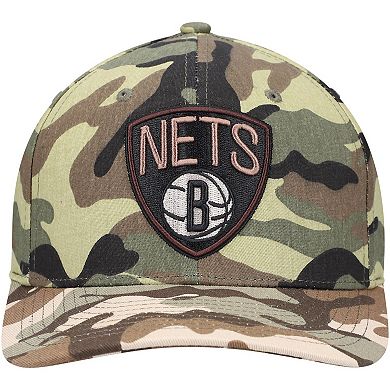 Men's Mitchell & Ness Camo Brooklyn Nets Woodland Desert Snapback Hat