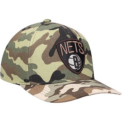 Men's Mitchell & Ness Camo Brooklyn Nets Woodland Desert Snapback Hat