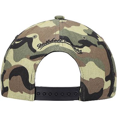 Men's Mitchell & Ness Camo Brooklyn Nets Woodland Desert Snapback Hat