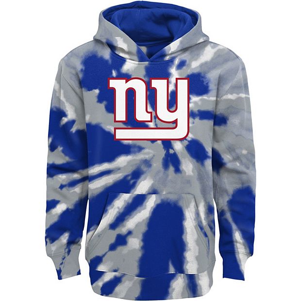 Youth Royal New York Giants Team Tie-Dye Pullover Hoodie
