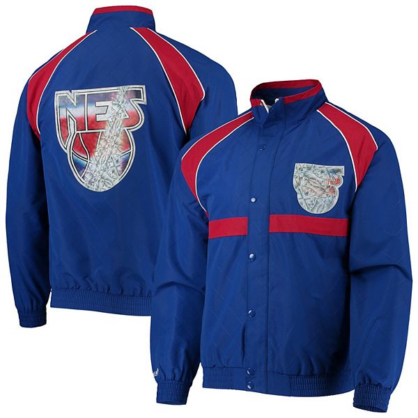Porte 野球ジャケット サイズ145 赤/白/青 Men's New Jersey Nets Blue Mitchell & Ness Hardwood Classics 75th
