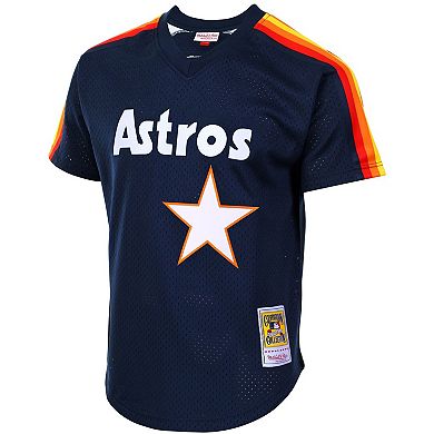 Men's Mitchell & Ness Jeff Bagwell Navy Houston Astros Cooperstown Mesh Batting Practice Jersey