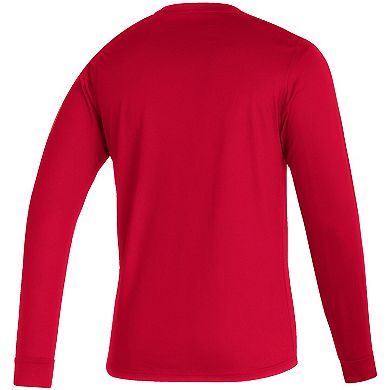 Men's adidas Red Real Salt Lake Vintage Long Sleeve T-Shirt