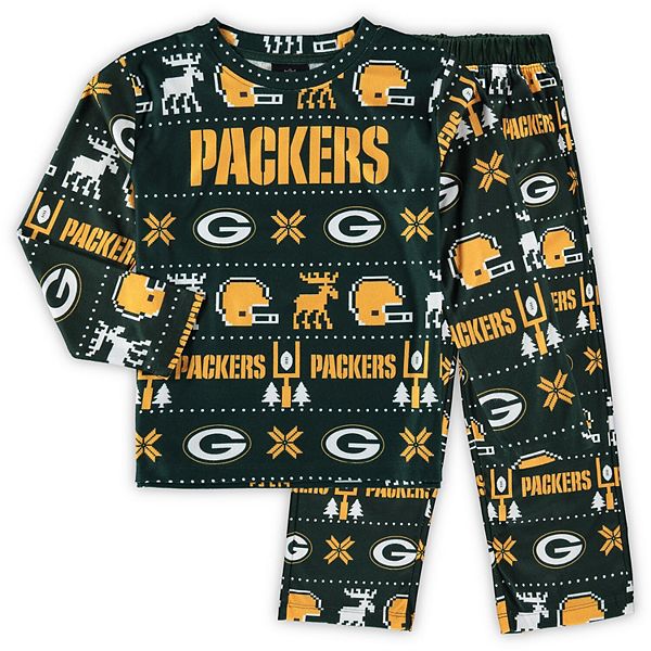 Green Bay Packers Go Pack Go Pajamas Set - Growkoc