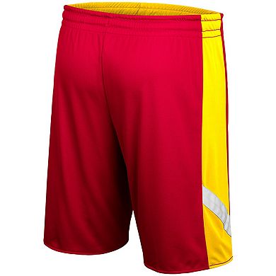 Men's Colosseum Cardinal/Gold Iowa State Cyclones Am I Wrong Reversible Shorts