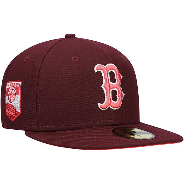 Men's New Era Maroon Boston Red Sox Color Fam Lava Red Undervisor