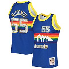 Youth Mitchell & Ness Allen Iverson Powder Blue/Gold Denver Nuggets 2006-07  Hardwood Classics Fadeaway