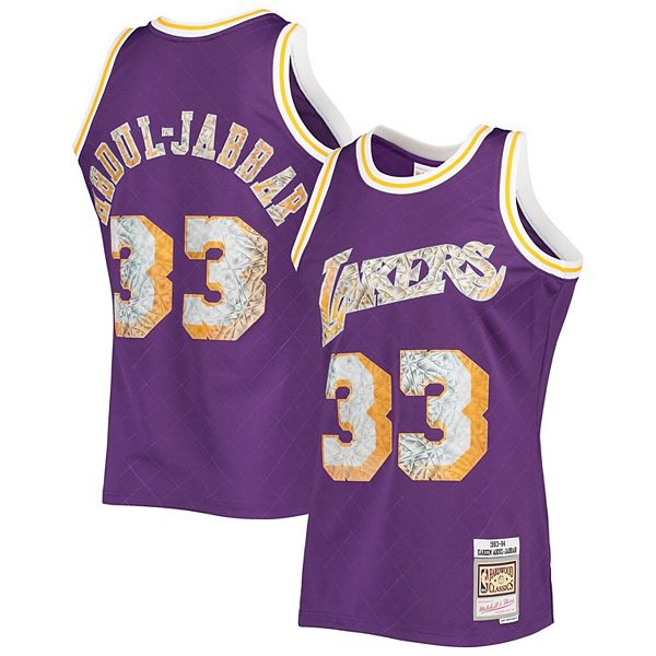 Mitchell & Ness Kareem Abdul-Jabbar Lakers 75th Ann Diamond