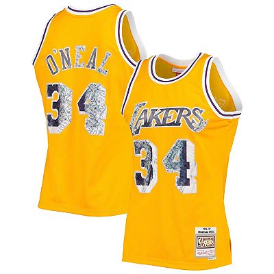 Shaquille O Neal Authentic 96-97 75 Year Lenticular LA Lakers outlet Jersey XXL New Wit