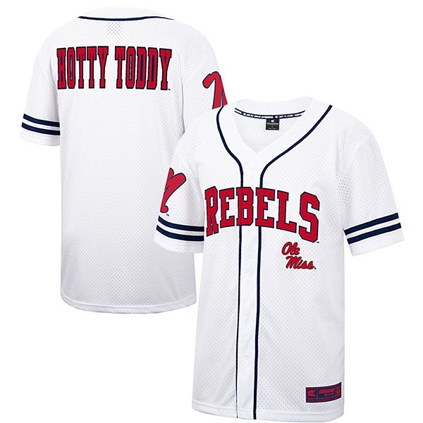 REBEL MINDS MENS SIZE X-LARGE BASEBALL WHITE JERSEY SHIRT