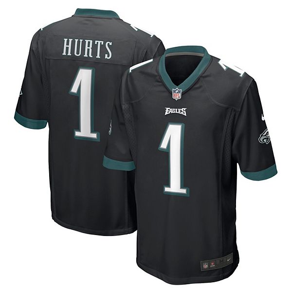 Men's Philadelphia Eagles Black Alternate Custom Jersey, Eagles