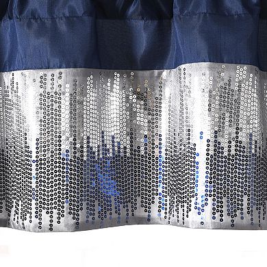 Lush Decor Night Sky Sequins Embroidery Valance
