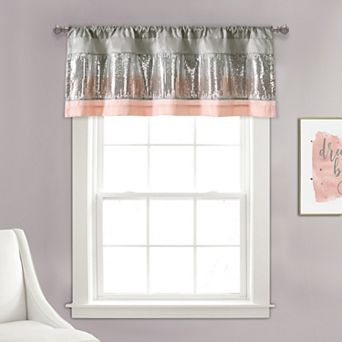 Lush Decor Night Sky Sequins Embroidery Valance