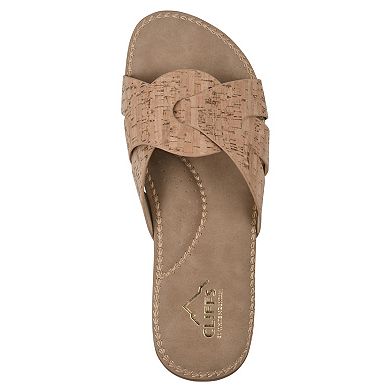 Cliffs by White Mountain Fortunate Women's Slide Sandals