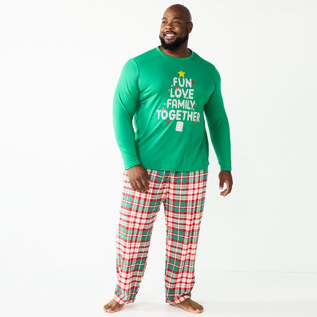 Green Plaid Human Pajamas