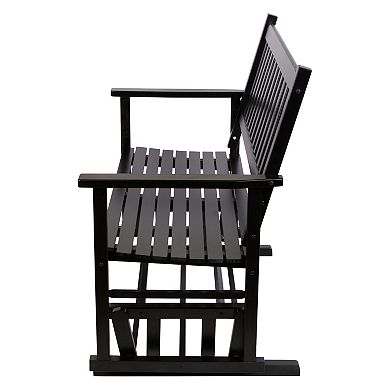 Shine Company Torrey Outdoor Glider Rocking Loveseat