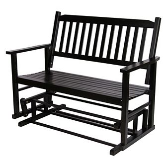 Shine Company Torrey Outdoor Glider Rocking Loveseat