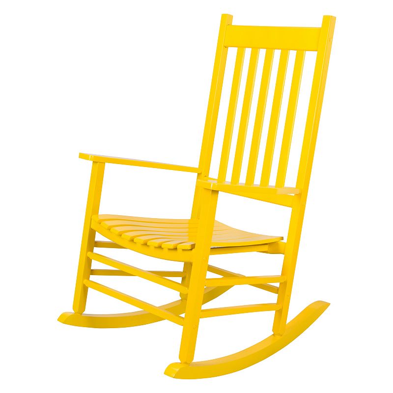 Shine Company Vermont Patio Rocking Chair, Yellow