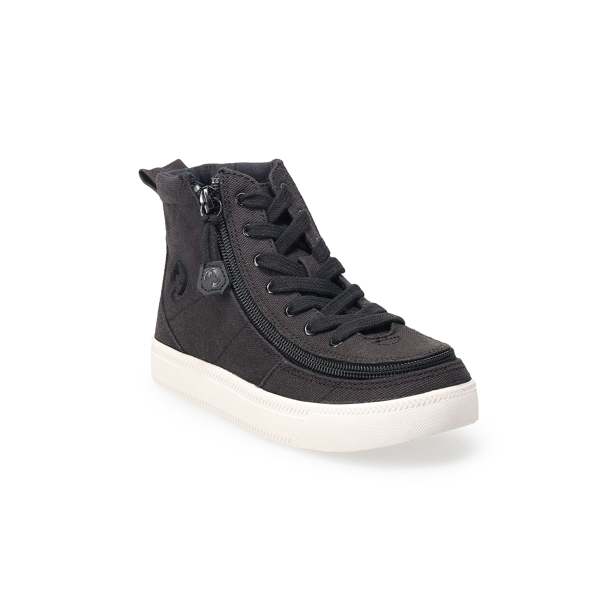 BILLY Footwear Kids Adaptive High Top Sneakers, Kids Unisex, Size: 11, Bla