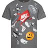 Boys 4-7 Nike Front and Back Allover Print Tee