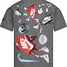 Boys 4-7 Nike Front and Back Allover Print Tee