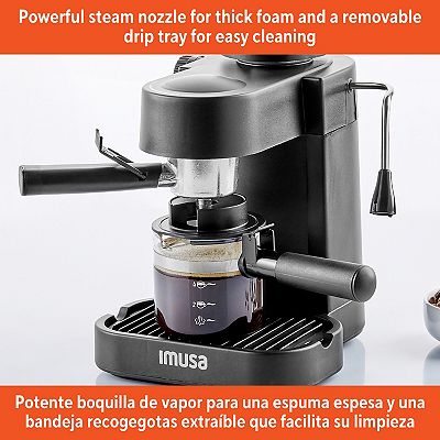 Imusa 4 cup espresso & cappuccino maker best sale