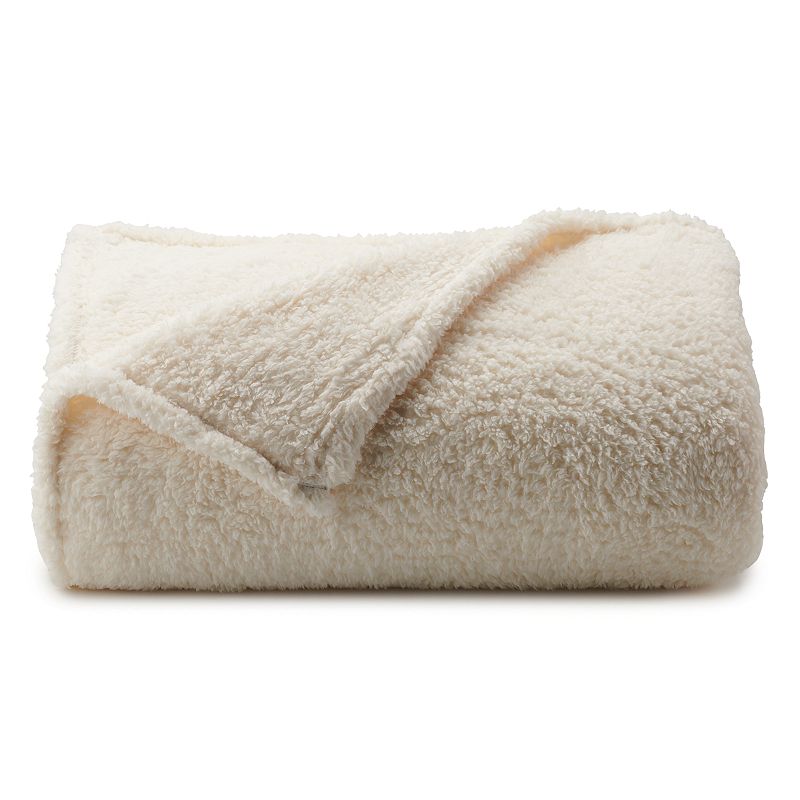 The Big One Sherpa Blanket, White, Twin