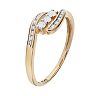 Round-Cut Diamond Swirl Engagement Ring in 10k Gold (1/4 ct. T.W.)