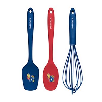 Kansas Jayhawks 3 pc Silicone Kitchen Utensil Set