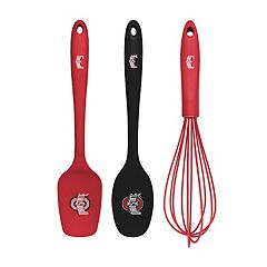 Mad Hungry 3-Piece Silicone Measuring Cup & Spoon Set - Red