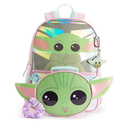 Grogu/ Baby Yoda Leather Backpack high quality and Lunch Bag