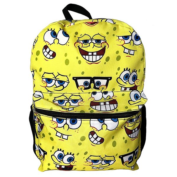 Nickelodeon SpongeBob SquarePants checkered big face Backpack,  Adult/Unisex/Multicolor 