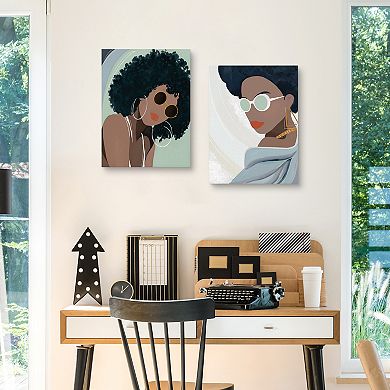 Masterpiece Deja & Destiny Canvas Wall Art by Studio Arts 2-Piece Set