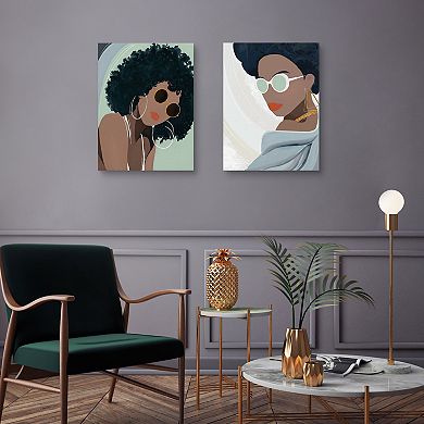 Masterpiece Deja & Destiny Canvas Wall Art by Studio Arts 2-Piece Set