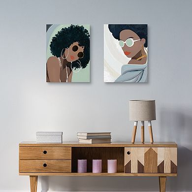 Masterpiece Deja & Destiny Canvas Wall Art by Studio Arts 2-Piece Set