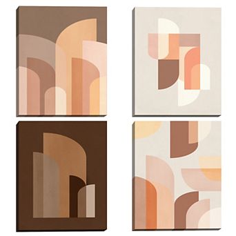 Masterpiece Retro Graphic 2-5 Wall Art by Sisi & Seb 4 pc Set