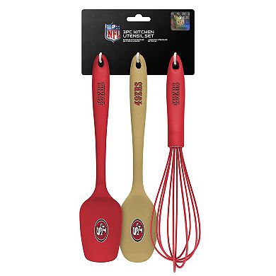 San Francisco 49ers 3-pc. Silicone Kitchen Utensil Set