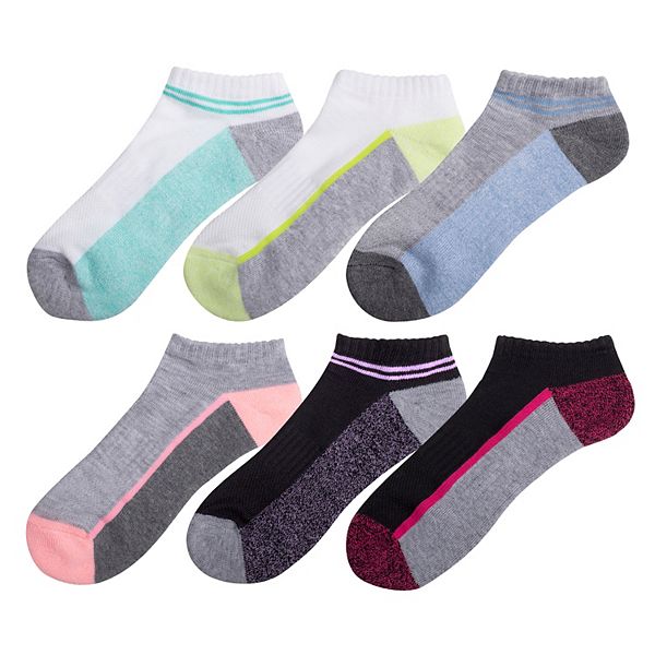 Girls SO® 6-Pack Cushioned No Show Socks