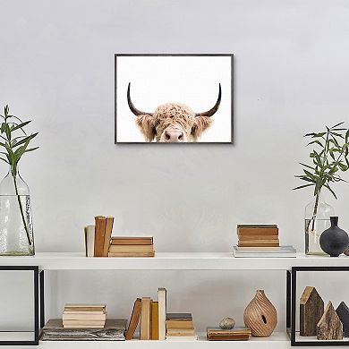Master Piece Peeking Cow Wall Art by Sisi & Seb