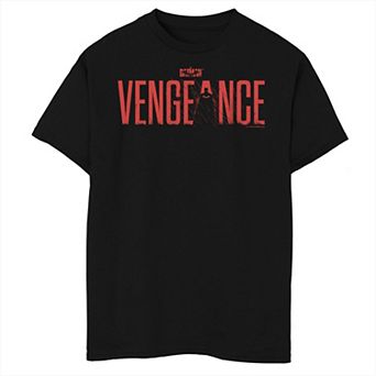 Boys 8-20 DC Comics Batman Red Text Vengeance Graphic Tee