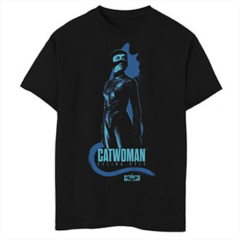 Boys 8-20 DC Comics Batman Catwomen In Blue Graphic Tee